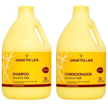 Imagem de Oriente life kit banana e mel shampoo + condicionador profissional 2l