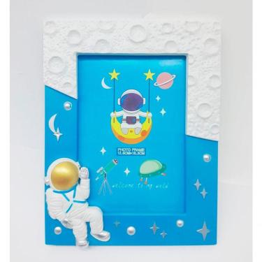 Imagem de Porta Retrato Espacial Foguete De Astronauta Nasa Moldura 3d