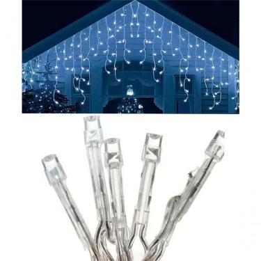 Imagem de Pisca Cascata Azul 288 Lâmpadas Leds 8 Funções 220v 4 Metros