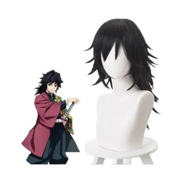Imagem de Fantasia De Cosplay Giyuu Tomioka Kimi No Yaiba Para Crianças E Adulto
