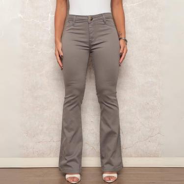 Imagem de Calça Flare Sk Jeans Bootcut Sarja Acetinada com Elastano Feminino-Feminino