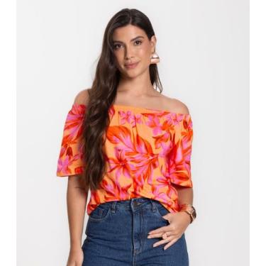 Imagem de Blusa Feminina Ciganinha Infinita Cor Amarelo, M, Amarelo