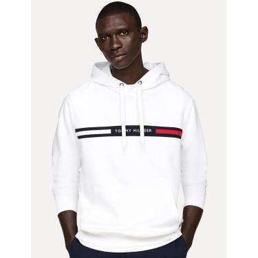 Imagem de Moletom Tommy Hilfiger Masculino Chest Insert Hoodie Branca-Masculino