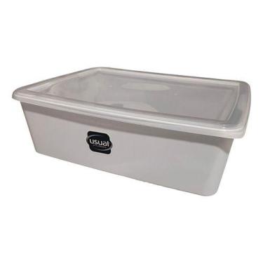 Imagem de Bandeja Multiuso Com Tampa Carne Peixe Frango 8,75 Litros Bacias Cor B
