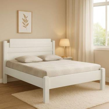 Imagem de Cama Paris Casal Modelo Reforçado Cabeceira Com Detalhes MDF/MDP Para 