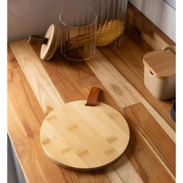 Imagem de Tábua de Corte Redonda Alça em material ecológico Wolff Bambu