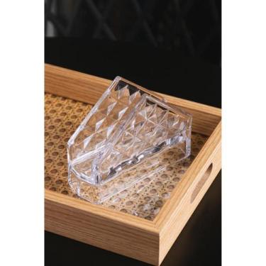 Imagem de Porta Guardanapos Lyor Diamond de Cristal 12,5cm x 4cm