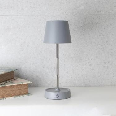 Imagem de Luminária de Mesa Led Usb Touch Retrátil Lyor Luna Cinza
