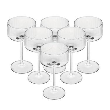 Imagem de 6 Taças Coupe Wolff Alex Optic 220ml Cristal Ecológico