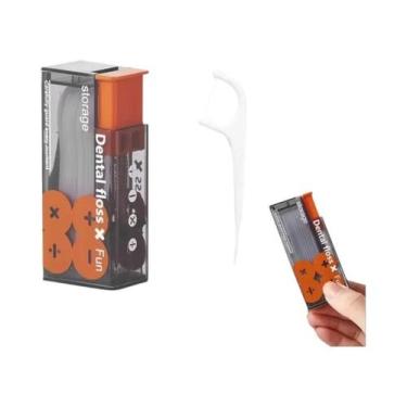 Imagem de Organizador Portátil De Fio Dental Com 10 Unidades, Estojo Recarregáve