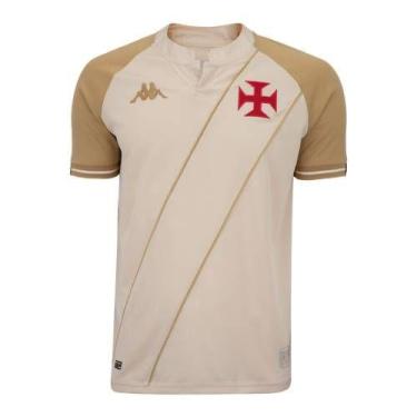 Imagem de Camisa Vasco Uniforme 3 100 Anos Oficial Centenário Masculina - Kappa,