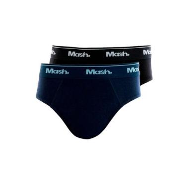 Imagem de Kit com 2 Cuecas Infantil Slip Mash 193.01 Colorido, Azul marinho, P