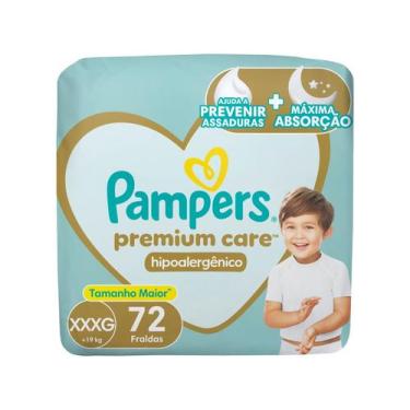 Imagem de Fralda Pampers Premium Care Hipoalergênico XXXG 72 Unidades, XXXG, 72 