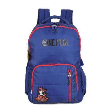 Imagem de Mochila de Costas Média Juvenil One Piece Náilon com Chaveiro-Masculino