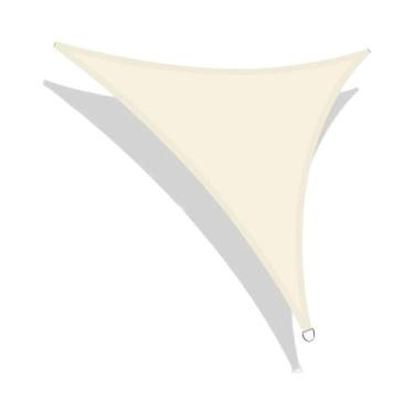 Imagem de Toldo De Sombra Triangular Cinza Escuro Com 95% De Bloqueio UV E Borda