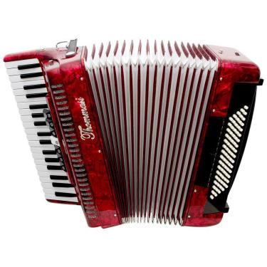 Imagem de Acordeon 80 Baixos 37 Teclas TA 8009 Vermelho Thommasi