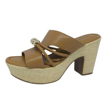 Imagem de Tamanco Feminino Confortavel Elegante Salto Alto Bebece