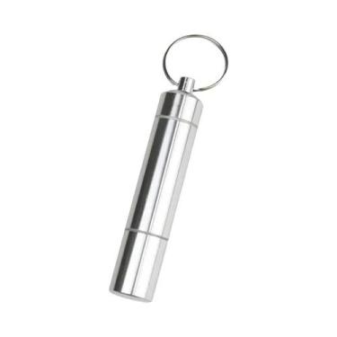 Imagem de Estojo De Cigarros Em Liga De Alumínio À Prova d'Água Com Chaveiro, Po