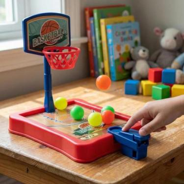 Imagem de Arena Mini Jogo Basquete Brinquedo Esportivo Presente Criança Cesta Me