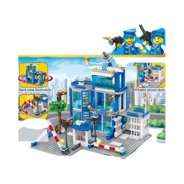 Imagem de Conjunto De Blocos De Montar Da Estação De Polícia Da Cidade Para Meni
