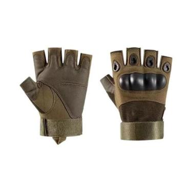 Imagem de Luvas Táticas Unissex Meio Dedo Para Ciclismo, Esportes, Tiro, Caça E 