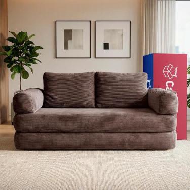 Imagem de Sofá Cama SmartBox. 1,88m AirPress XpandTech D33 Tecido Velourê Cama i