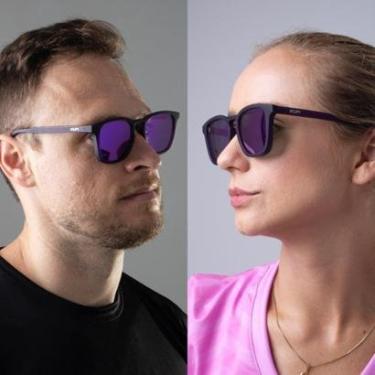 Imagem de Óculos HUPI Rookie Cristal Roxo Lente Roxo Espelhado-Unissex