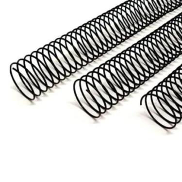 Imagem de Espiral Para Encadernação Metal Preto A4 17mm 100fls 05 un - Cassmar