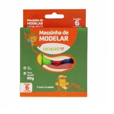 Imagem de Kit 3 Massinha de Modelar Leo e Leo 6 cores - Leo & Leo