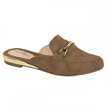 Imagem de Sandália Mule Modare Elegance Slip Charm, Castanho, 37