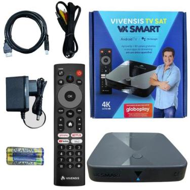 Imagem de Receptor Digital Tv 4k Vx Smart Android Vivensis