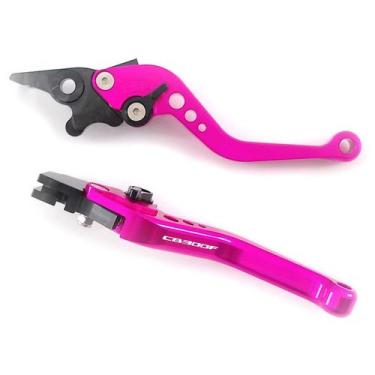 Imagem de Manete Esportivo Honda Cb300f Twister Gravado a Laser - NoBrand, Pink