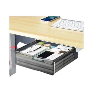 Imagem de Gaveta Plástica Adesiva Para Embaixo Da Mesa, Organizador De Papelaria