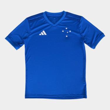 Imagem de Camisa Infantil Cruzeiro 26/27 s/n Fanshirt Adidas Menino, Azul, 11/12