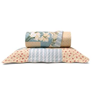 Imagem de Cobre Leito Renove Joana Solteiro 100% Poliéster Microfibra Macio Confortável Estampado...