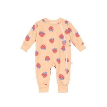 Imagem de Macacão bebê menina em moletom Brandili Baby-Unissex