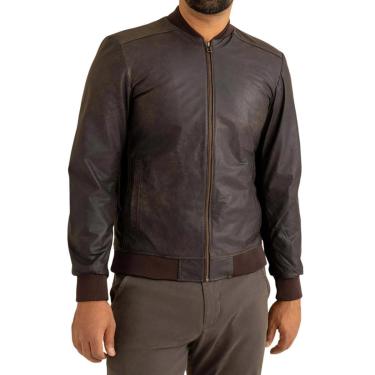 Imagem de Jaqueta Masculina Javali Dom Ranger Couro Brown Café - 773A-Masculino