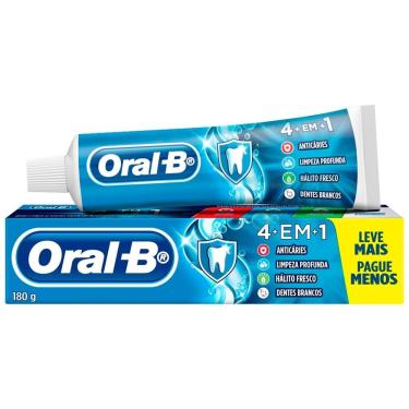Imagem de Creme Dental Oral B, 4 em 1, 180g