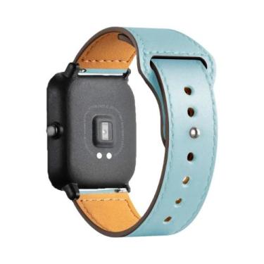 Imagem de Pulseira De Couro Amazfit 20mm/22mm Compatível Com GTS 4/3/2/2e/GTS2 M