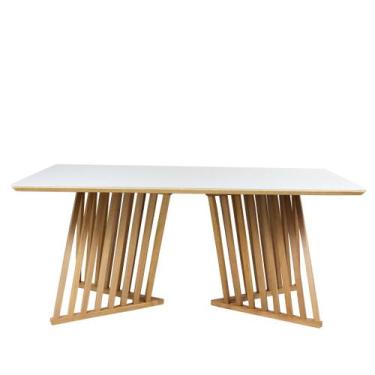 Imagem de Mesa Jantar Romana Nacional Móveis Retangular 180cm (Largura) Base Mad