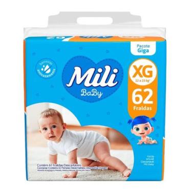 Imagem de Fralda Baby Giga XG 62 unidades Mili