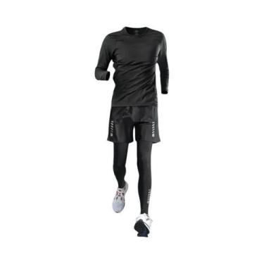 Imagem de Conjunto De Fitness Masculino De Secagem Rápida Para Corrida, Roupa Es