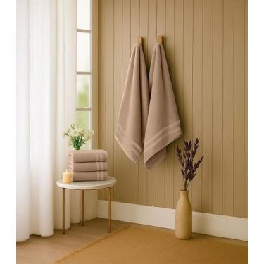 Imagem de Kit 2 Toalhas De Banho De Algodão Rovitex Home Marrom, UN, Marrom