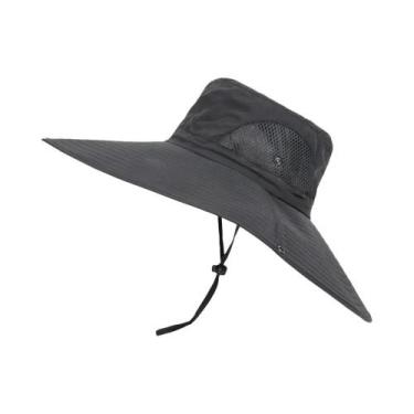 Imagem de Chapéu Unissex De Aba Larga Com Proteção UV, Respirável, Para Pesca E 