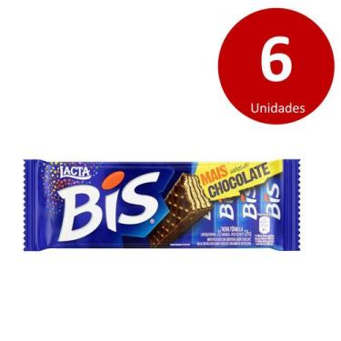 Imagem de Kit c/6 Caixas Chocolate Bis Lacta 100,8g - Ao Leite