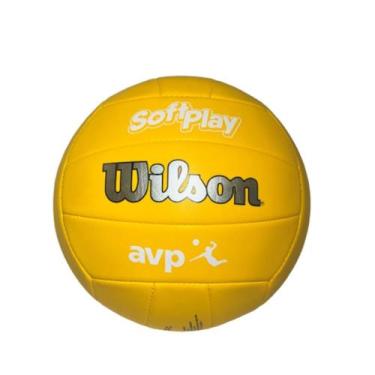 Imagem de Bola Volei Wilson AVP Soft Play Oficial, Amarelo