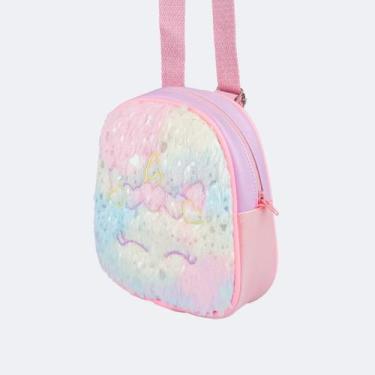Imagem de Mochila Infantil Pampili Peluciada Unicórnio Colorida, ÚNICO