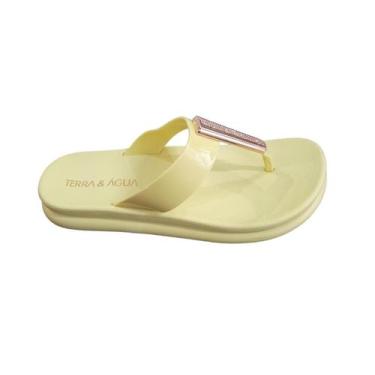Imagem de Tamanco Feminin Terra E Agua Conforto Dedo Lançamento Moda, 37, Amarel