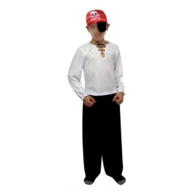 Imagem de Fantasia Pirata Infantil Masculino Carnaval Halloween - Fest Island, 4