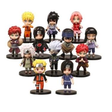 Imagem de Kit Naruto Com 12 Personagens Bonecos Em Miniatura - IMPT